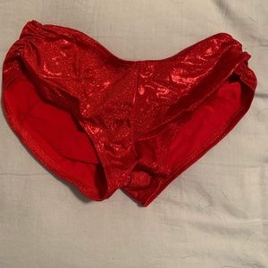 Red sparkly rave/festival bottom